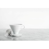 HARIO V60-02 Gocciolatoio ceramica bianca