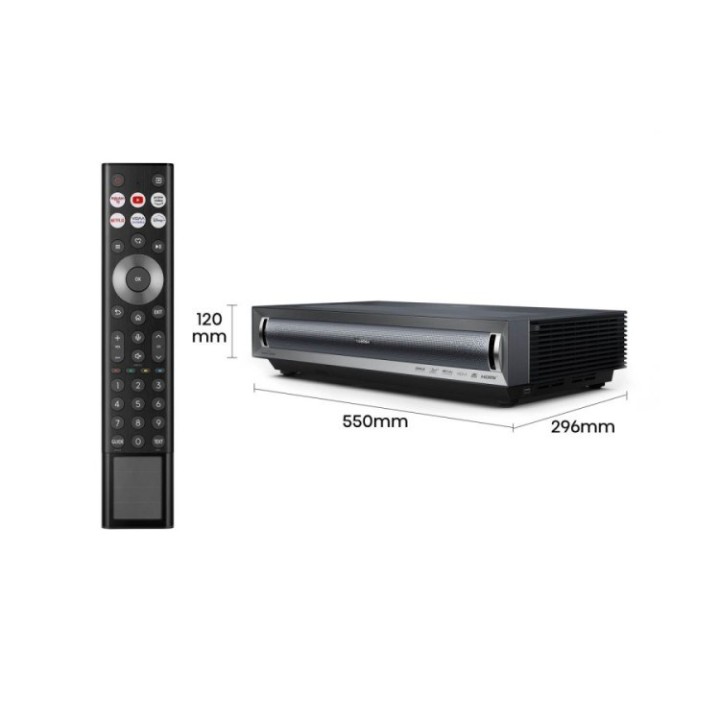 Hisense PX3 proiettore dati laser cinema TV 4K proiettore ultra short throw 2800 ANSI lumen 2160p (3840x2160) nero