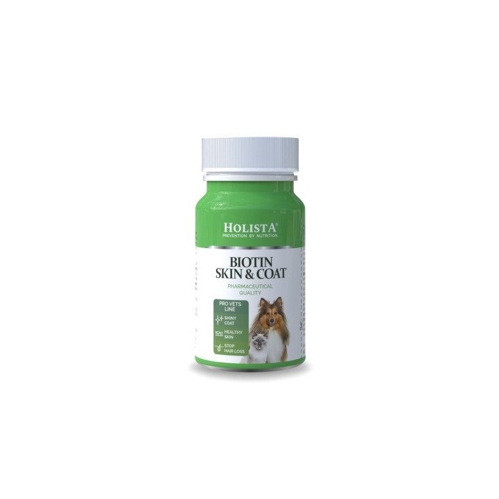 HOLISTA Biotin Pelle & Mantello - integratori per cani e gatti - 90 pz