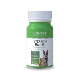 HOLISTA Vitamina B12 + B3 - integratori per cani e gatti - 90 compresse