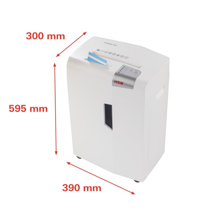 HSM distruggidocumenti shredstar X13 4 x 37 mm + meccanismo separato CD-cutting