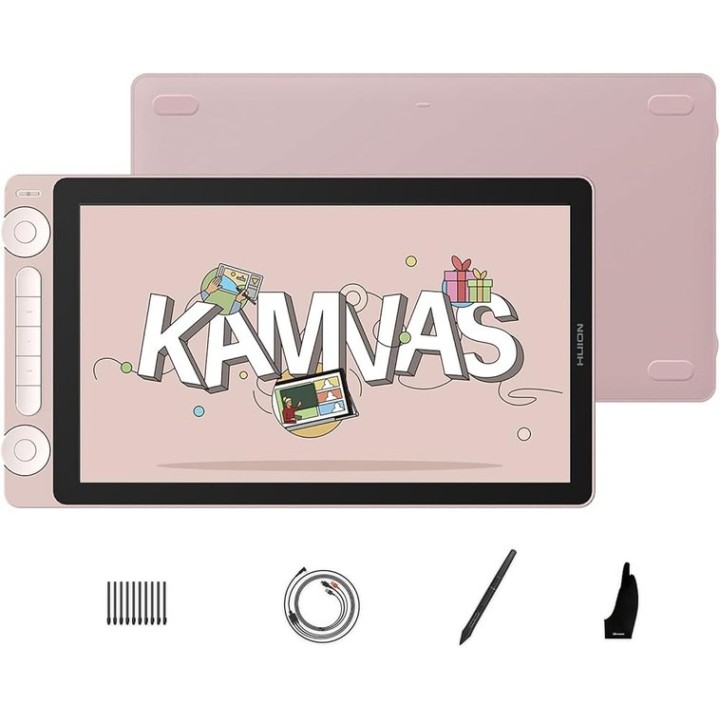 HUION Kamvas 13 tavoletta grafica rosa 5080 lpi 293.76 x 165.24 mm USB