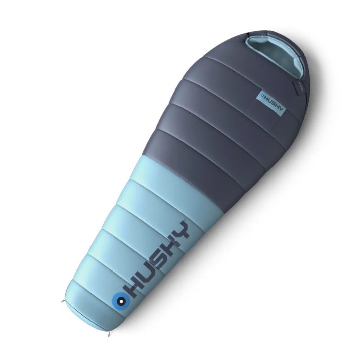 Husky DRAPE Sacco a pelo in piuma -20 °C 85 × 220 cm 1.25 kg blu