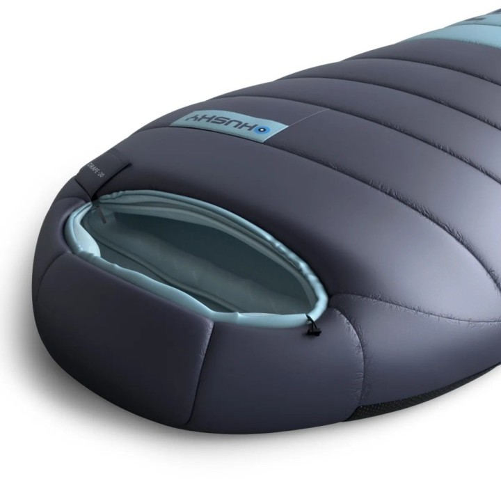 Husky DRAPE Sacco a pelo in piuma -20 °C 85 × 220 cm 1.25 kg blu