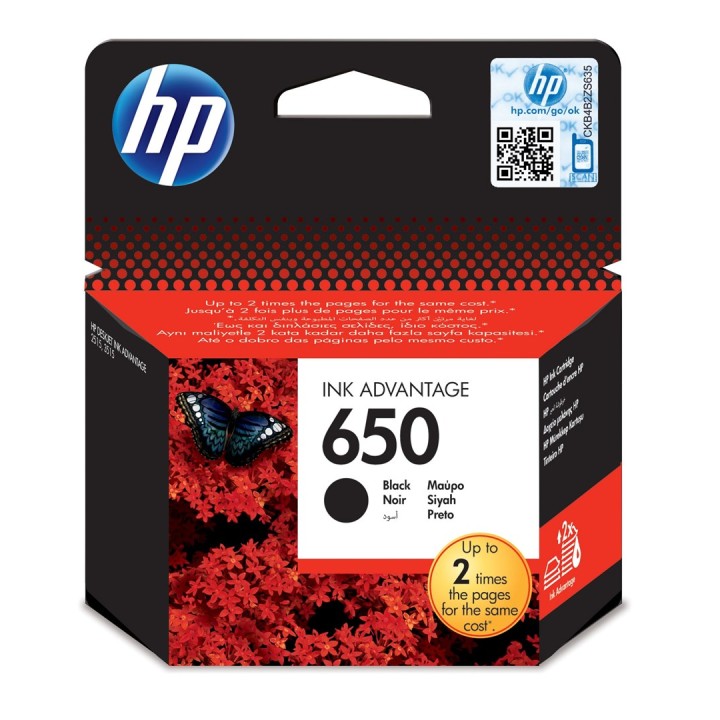 HP 650 Originale nero 1 pz