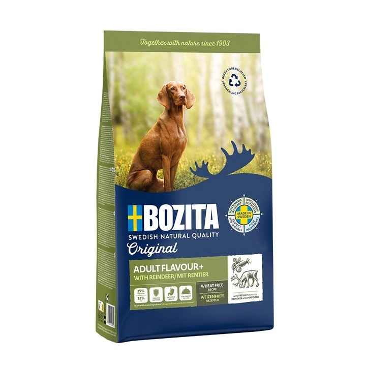 BOZITA Original Adult Flavour+ renna - cibo secco per cani - 12kg
