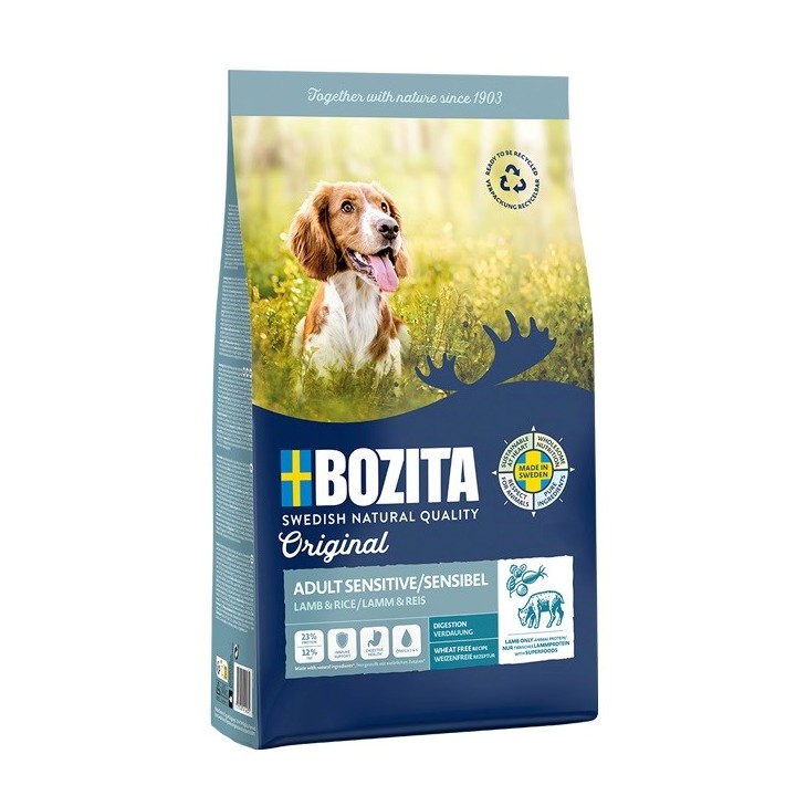 BOZITA Original Sensitive Digestion agnello e riso - cibo secco per cani - 12kg