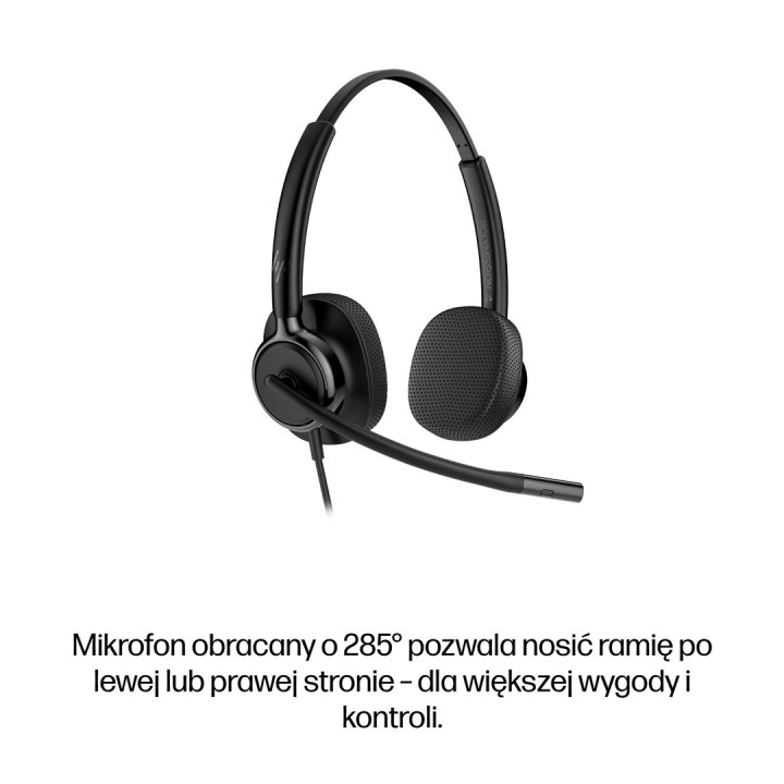 HP Poly Mission 425 Cuffia stereo con filo USB