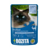 BOZITA Bocconcini di carne sterilizzati in salsa con renna – cibo umido per gatti – 85g