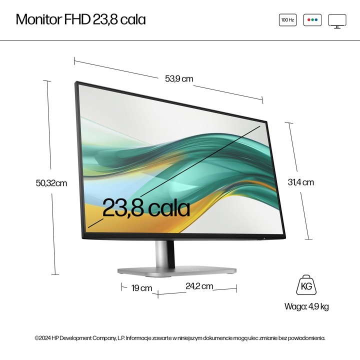 HP Monitor Series 5 Pro 23.8 pollici FHD - 524pf