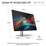 HP Series 7 Pro 24 pollici WUXGA USB-C Monitor - 724pu