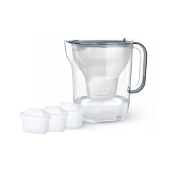 BRITA Brocca filtrante Style ESSENTIAL XL (blu scuro) + 3 x MX filtri Pro Pure Performance