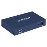 Hikvision DS-3E0106HP-E Collegamenti di rete Switch Fast Ethernet non gestito (10/100) PoE Supporto Blu