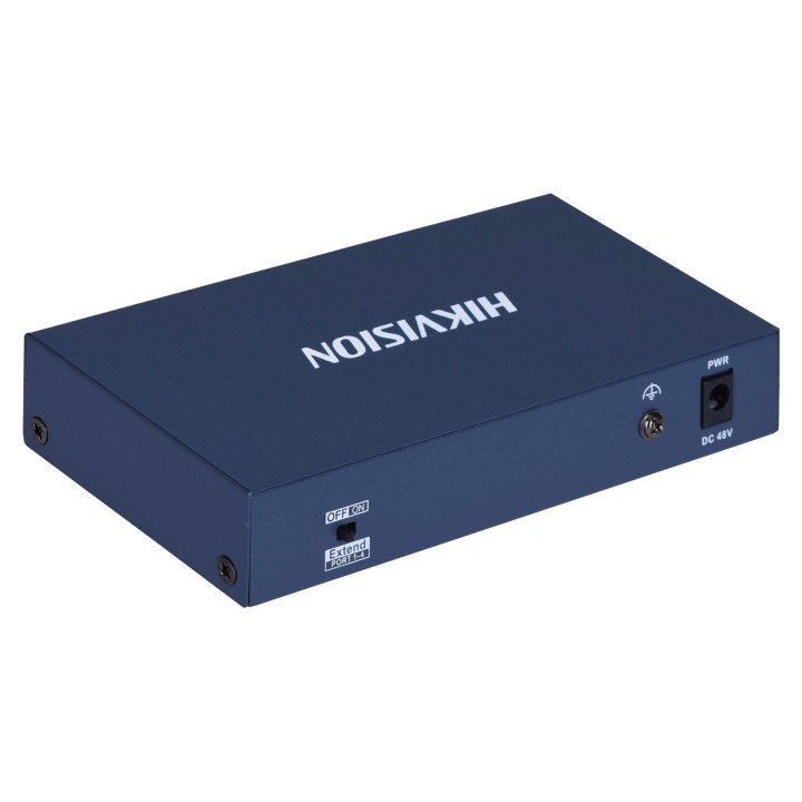 Hikvision DS-3E0106HP-E Collegamenti di rete Switch Fast Ethernet non gestito (10/100) PoE Supporto Blu