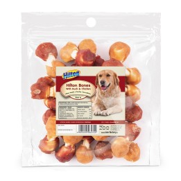 HILTON Ossa con Anatra e Pollo - masticativo per cani - 500g