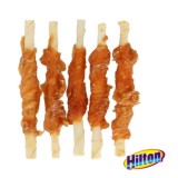 HILTON Bastoncini pelle di bufalo bianca con pollo - Bocconcini per cani - 500 g