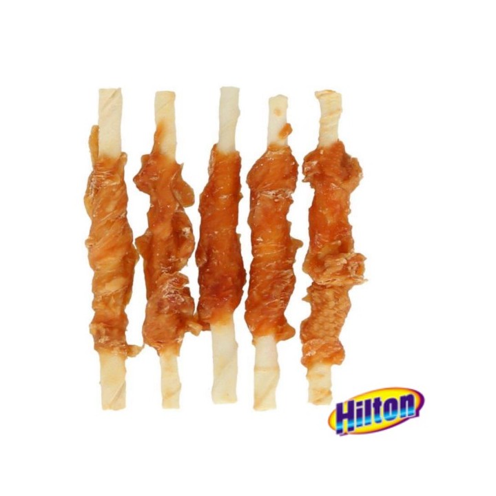 HILTON Bastoncini pelle di bufalo bianca con pollo - Bocconcini per cani - 500 g