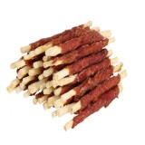 HILTON Bastoncini pelle di bufalo bianca con anatra - Masticabile per cani - 500g