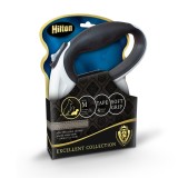 HILTON Smart dog M (20kg) - guinzaglio retrattile - bianco-nero - 4 m