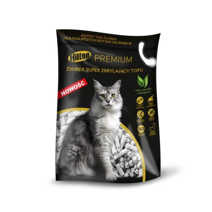 HILTON Lettiera per gatti tofu super agglomerante - 2.5 kg
