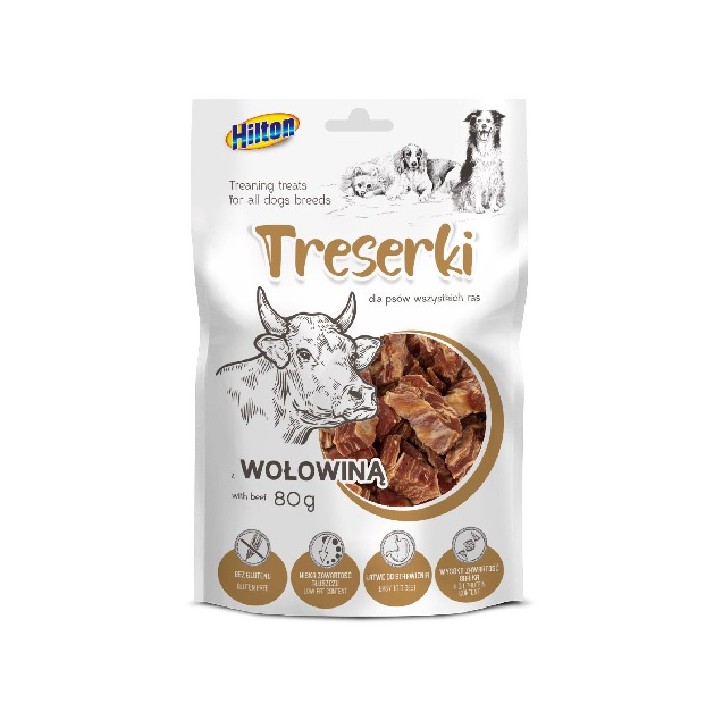 HILTON Treaning Snack Manzo - snack per cani - 80g