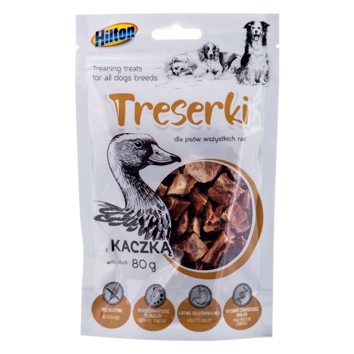 HILTON Treaning Snack Anatra - snack per cani - 80g
