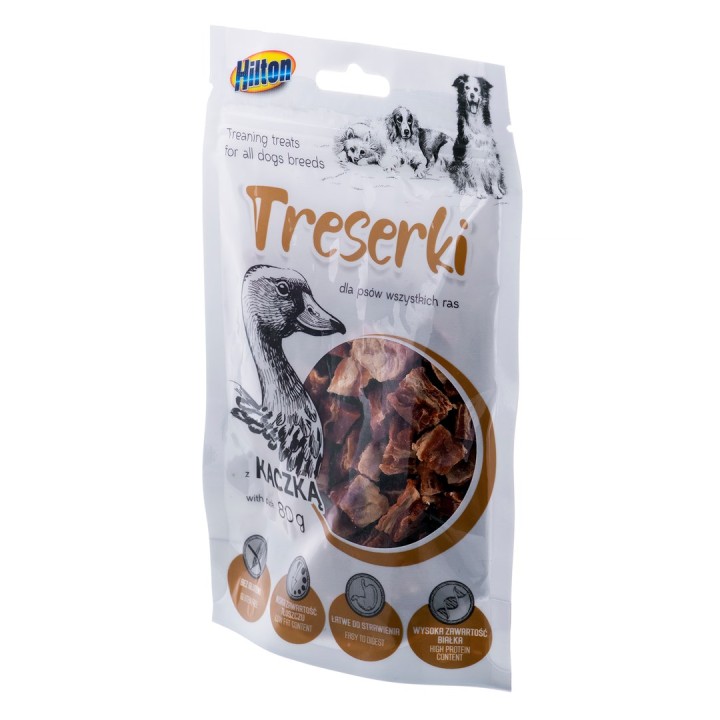 HILTON Treaning Snack Anatra - snack per cani - 80g