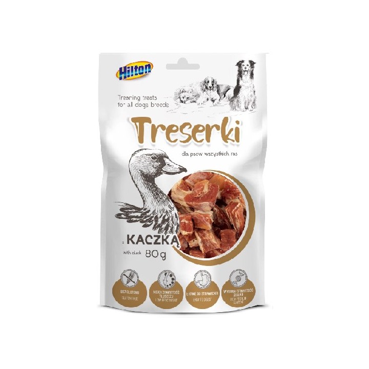HILTON Treaning Snack Anatra - snack per cani - 80g
