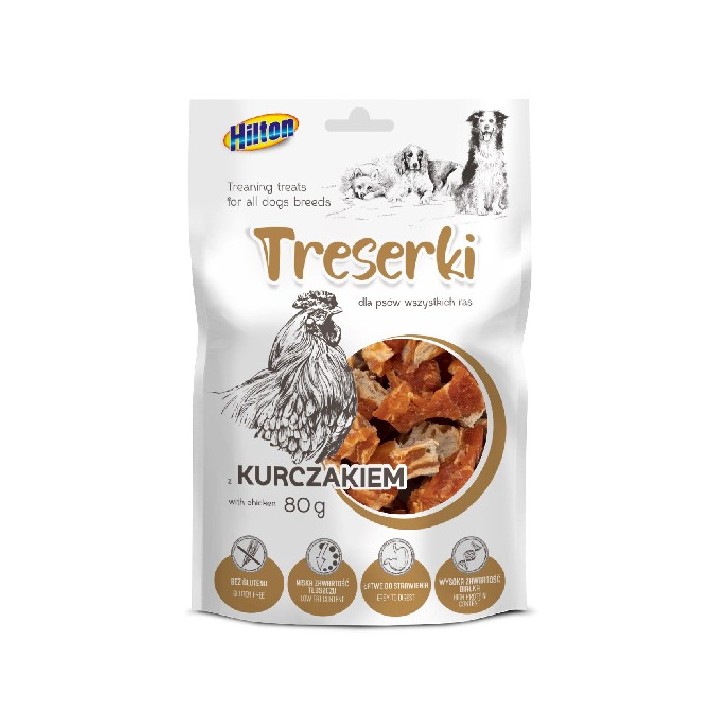 HILTON Snack con Pollo - snack per cani - 80g