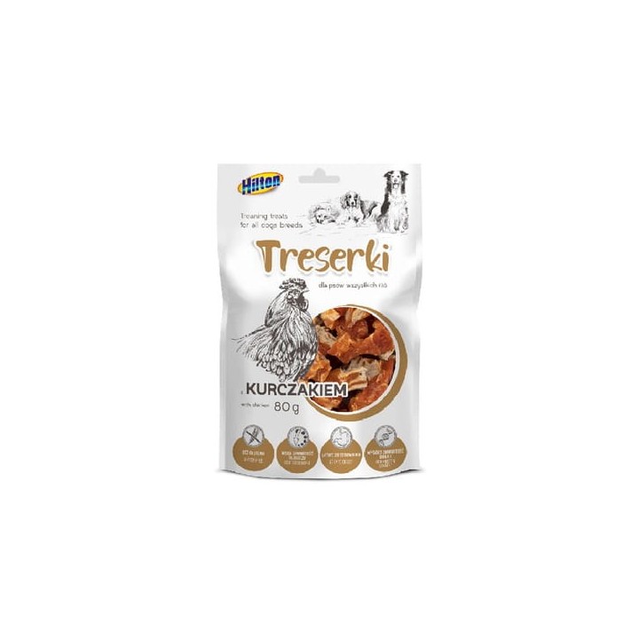 HILTON Snack con Pollo - snack per cani - 80g