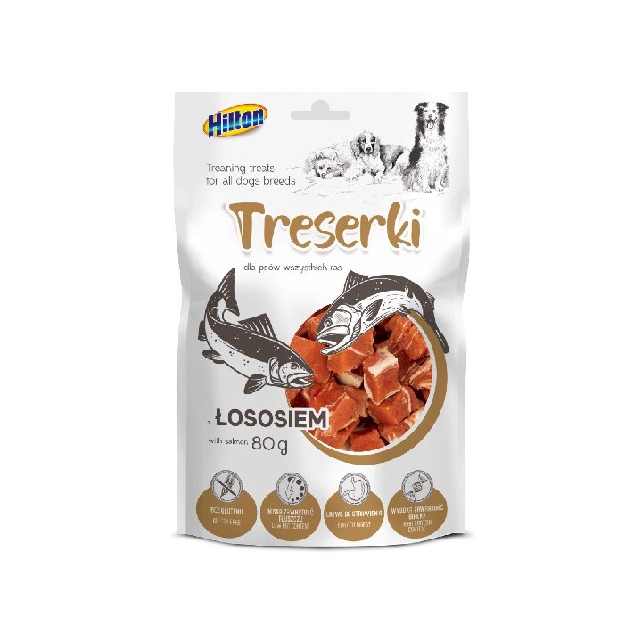 HILTON Snack con Salmone - snack per cani - 80g