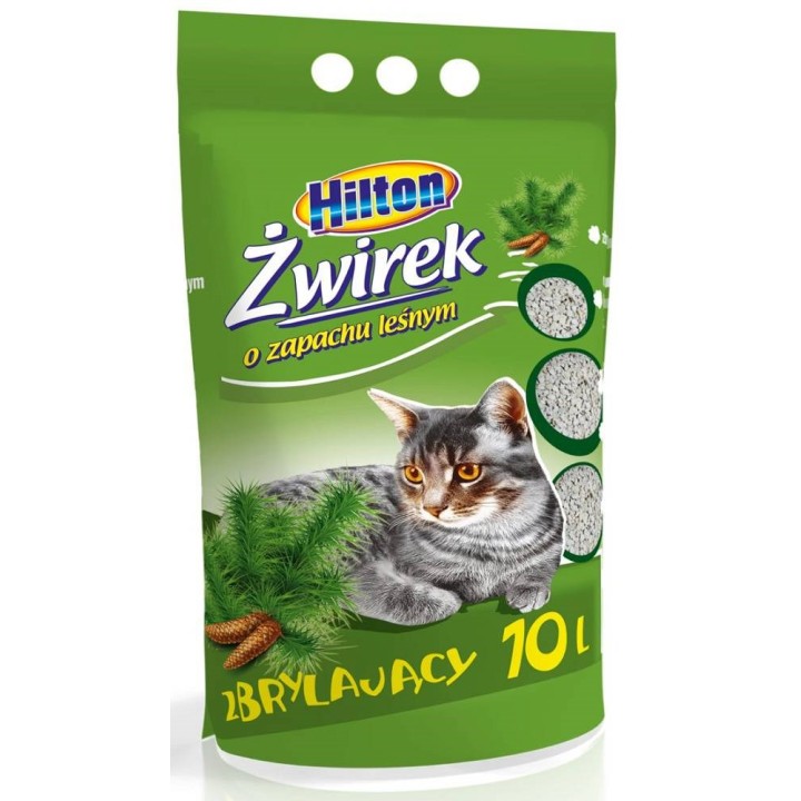 HILTON Lettiera per gatti agglomerante bentonite profumo foresta - 10 l
