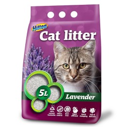 HILTON Lettiera per gatti agglomerante bentonite profumo lavanda - 5 l