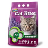 HILTON Lettiera per gatti agglomerante bentonite profumo lavanda - 5 l