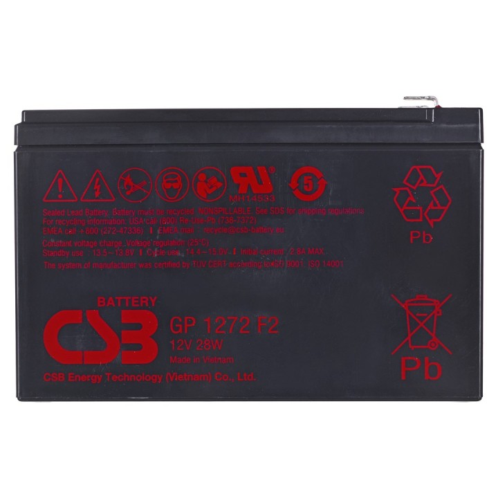 CSB GP1272F2 12V 7 2Ah batteria