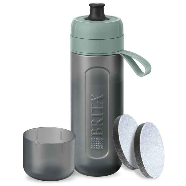 Brita Active Bottiglia filtro a 2 dischi verde