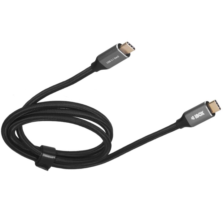 I-BOX USB C/USB C 1 m USB cavo 3.2 Gen 2 (3.1 Gen 2) nero