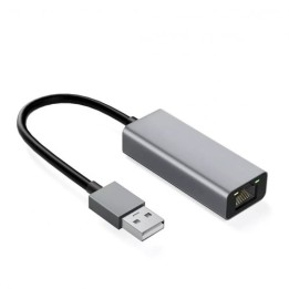 IBox IAARJ adattatore alluminio RJ45 a USB Type-A 10/100/1000 Mb/s