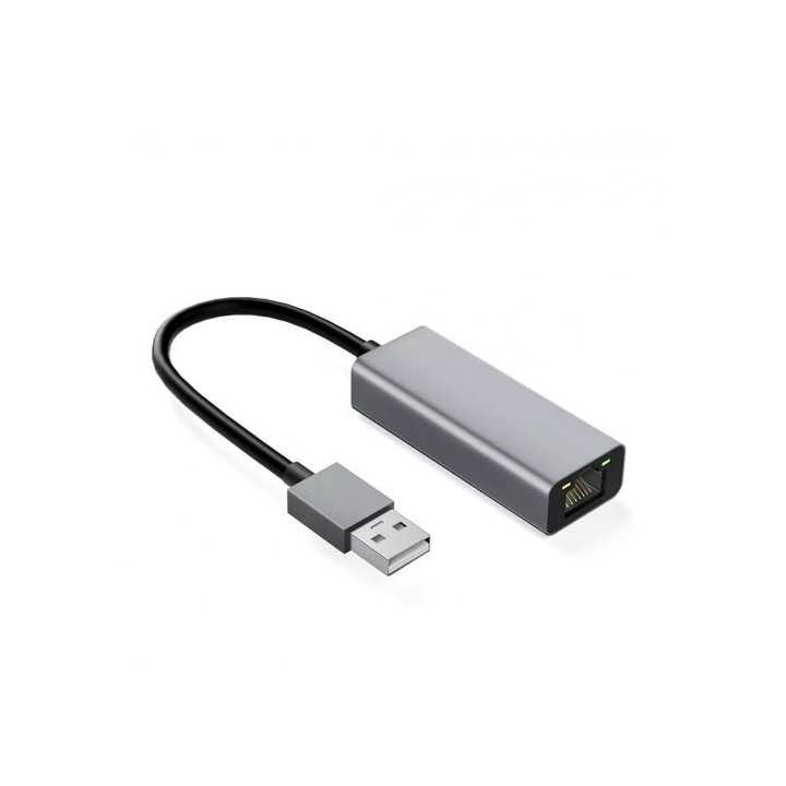 IBox IAARJ adattatore alluminio RJ45 a USB Type-A 10/100/1000 Mb/s
