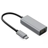 IBox IACRJ Adattatore alluminio RJ45 a USB Type-C 10/100/1000 Mb/s