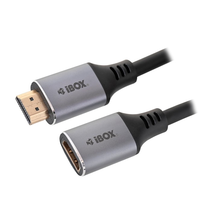 Cavo di estensione IBox ITVFMHD012 HDMI a HDMI 4K con spina dorata 2 m