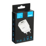 Caricabatterie iBOX C-41 USB 2A 1 USB porta microUSB cavo bianco