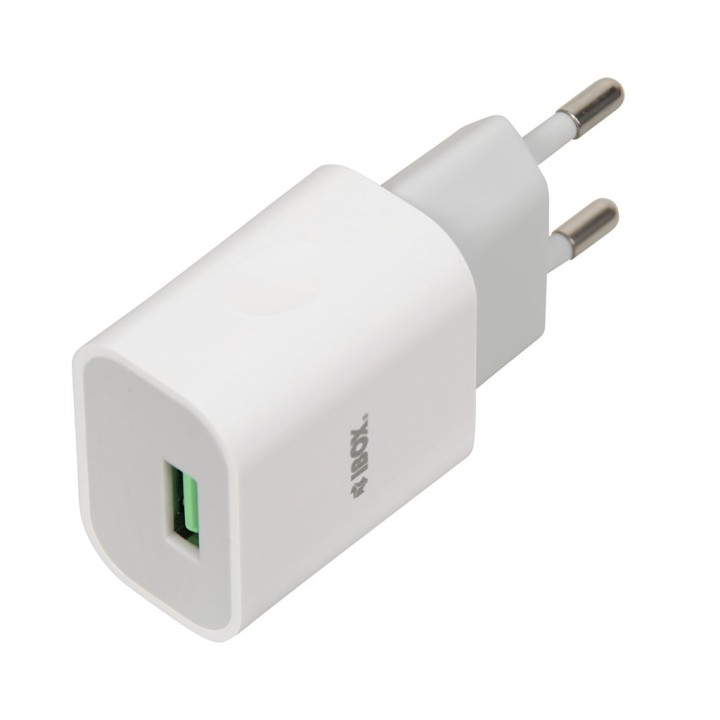 Caricabatterie iBOX C-41 USB 2A 1 USB porta microUSB cavo bianco