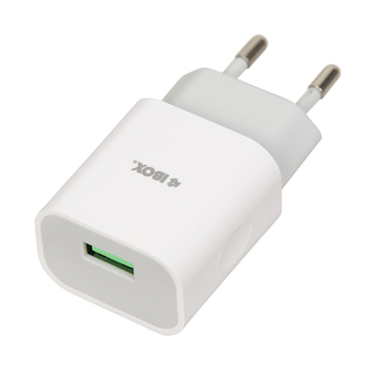 Caricabatterie iBOX C-41 USB 2A 1 USB porta microUSB cavo bianco