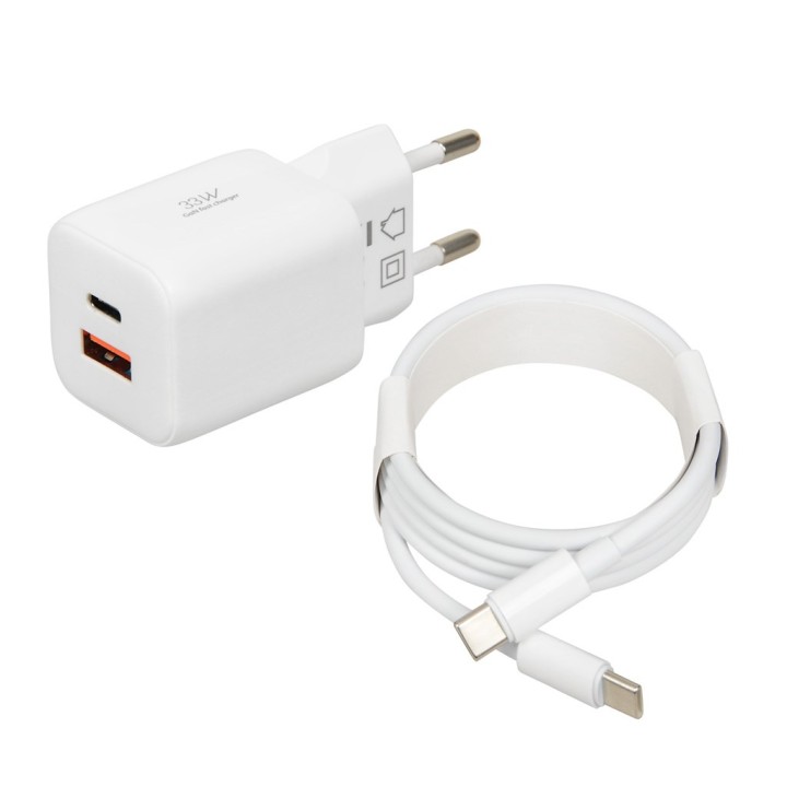 Caricabatterie da parete iBOX C-42 GaN PD33W bianco