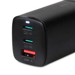 iBOX C-65 Caricabatterie universale nero GaN 65W