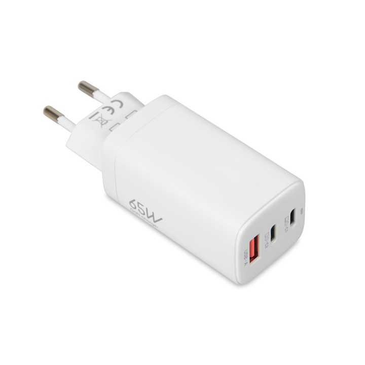 iBOX C-65 Caricabatterie universale bianco GaN 65W