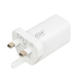 iBOX C-65 caricabatterie universale bianco GaN 65W spina UK