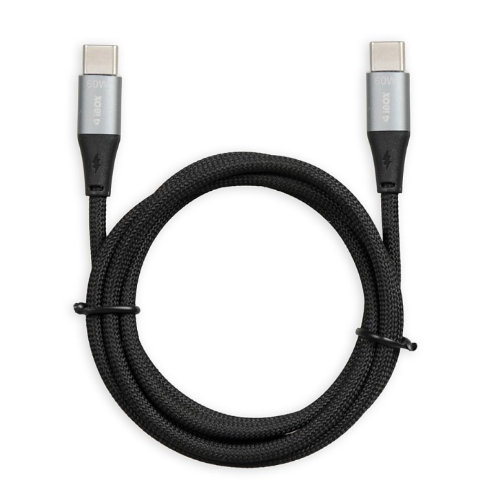 Cavo iBOX IKUTC USB-C 60W 2m nero