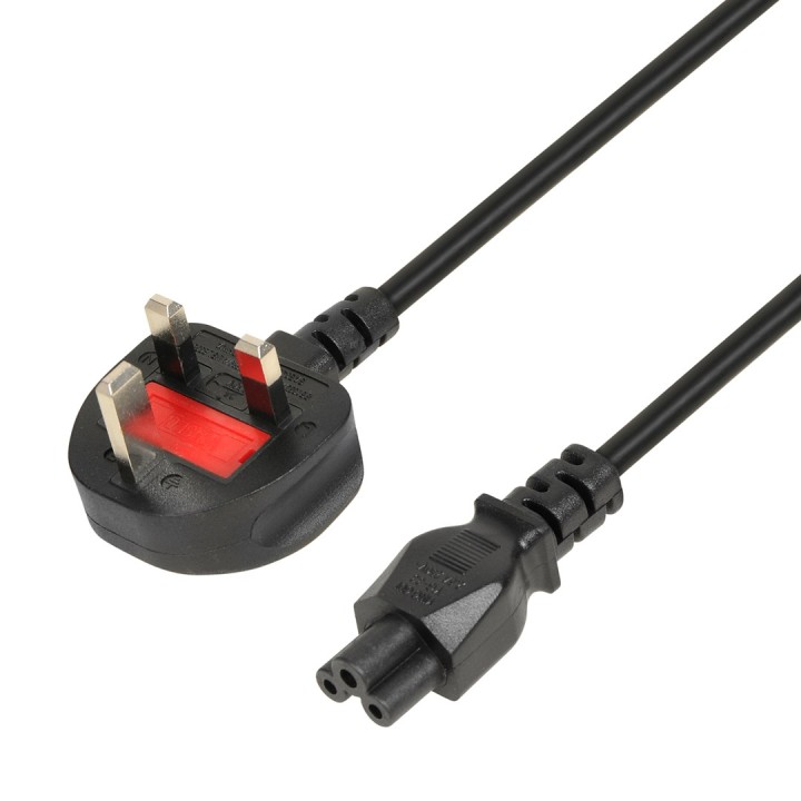 iBOX cavo di alimentazione per notebook (trifoglio) VDE 1.8m UK spina